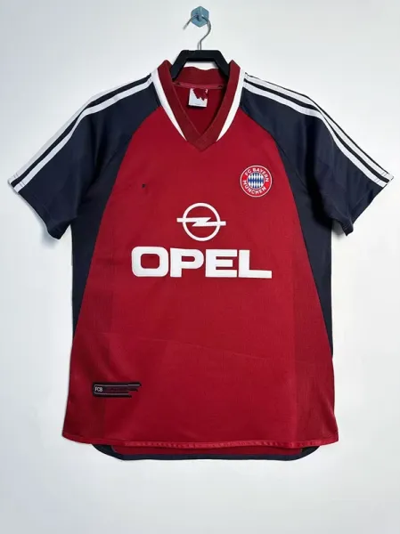 AC Milan FC Bayern Munich 1997-98 Home Jersey Red / Navy Jersey - 1