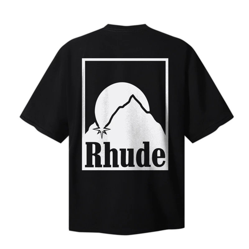 Rhude USA World Champions Graphic T-Shirt Beige - 5