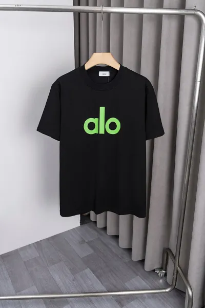 Alo Logo Graphic Black T-Shirt - 1