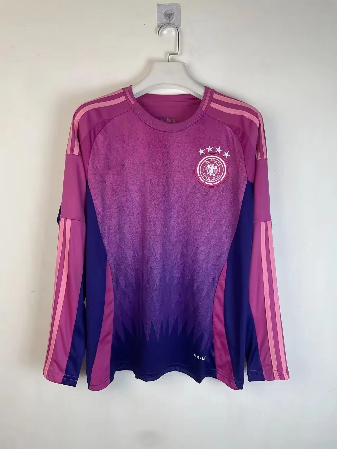 KNVB Netherlands National Team Long Sleeve Jersey Orange / Navy - 6