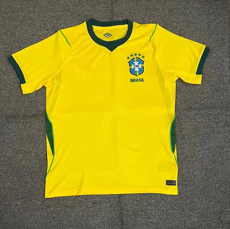 Unbranded Football Jerseys Short-Sleeve National Team Fan — 26-27 Brazil’s home ground S-4 XL