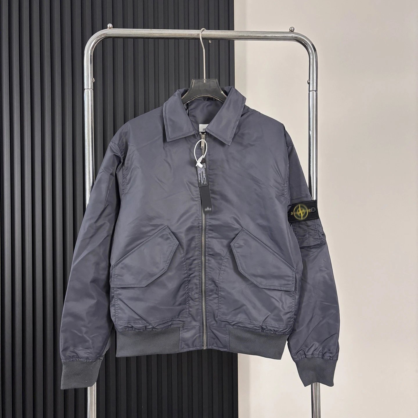 Stone Island Shadow Project MA-1 Bomber Jacket Army Green Jacket Outerwear Jacket - 4