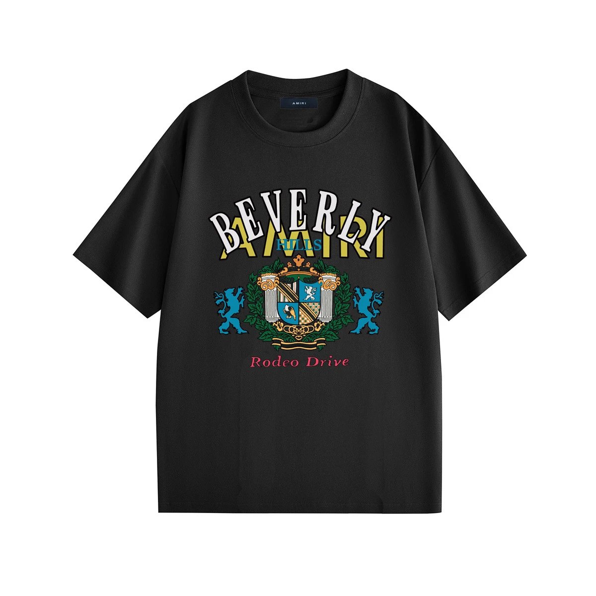 Amiri Dove Graphic Print Black T-Shirt - 11