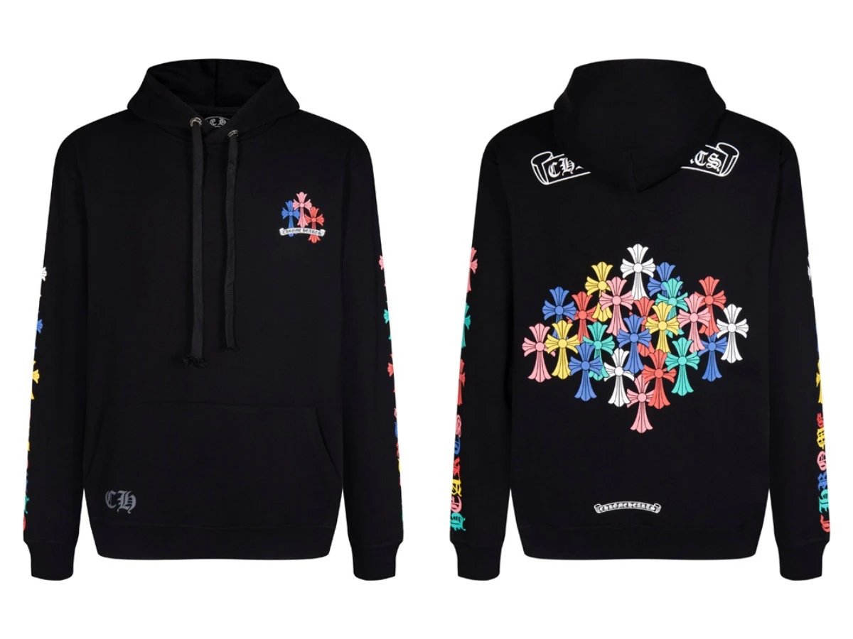 Chrome Hearts Hoodies & Sweatshirts Hooded graphic sweatshirt — 7023 black
