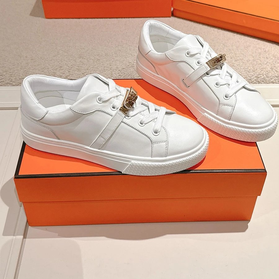 Hermès Oran Sneakers Gray and Navy Canvas Sneakers - 6