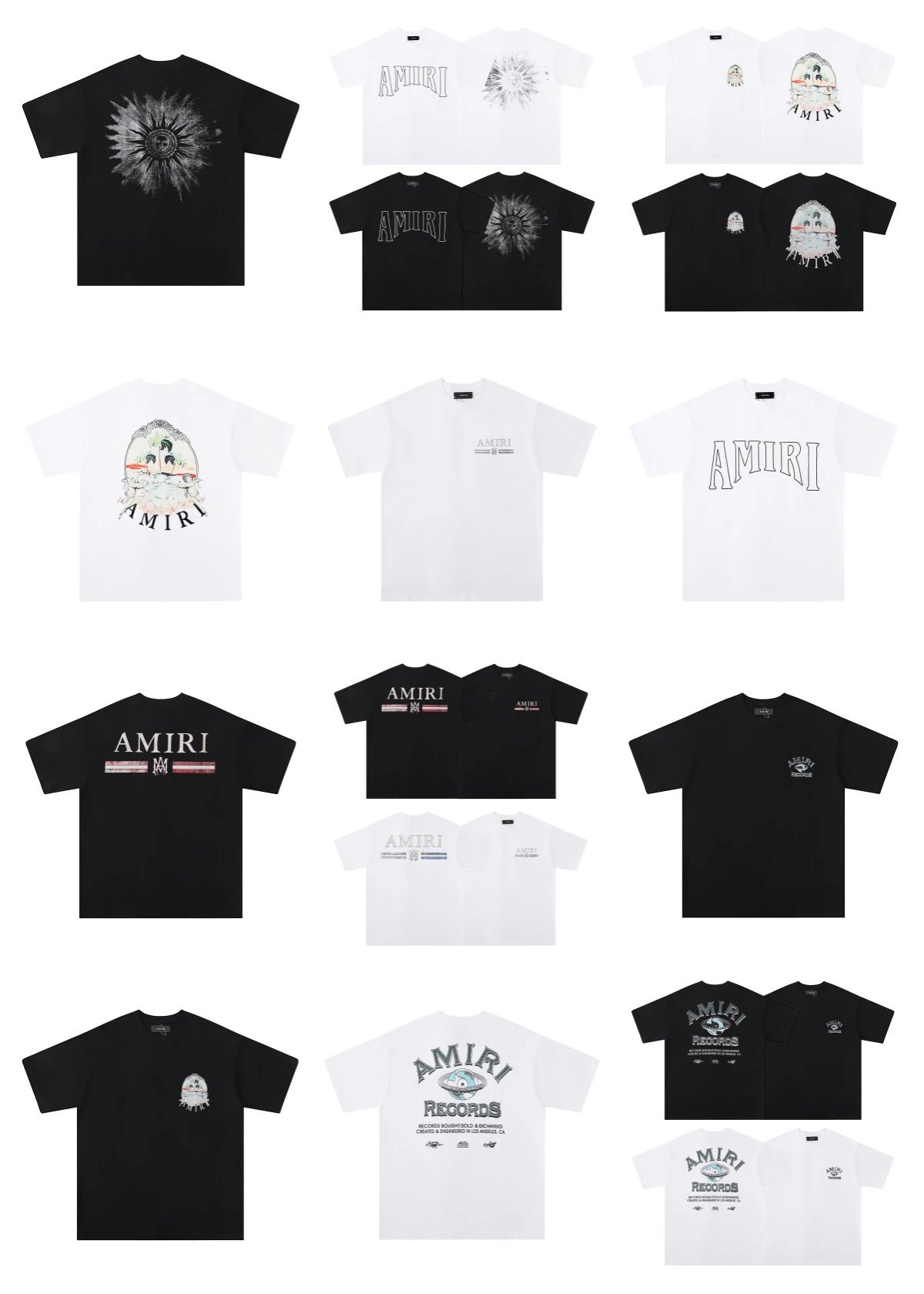 Amiri Ornate Script Logo White T-Shirt - 3