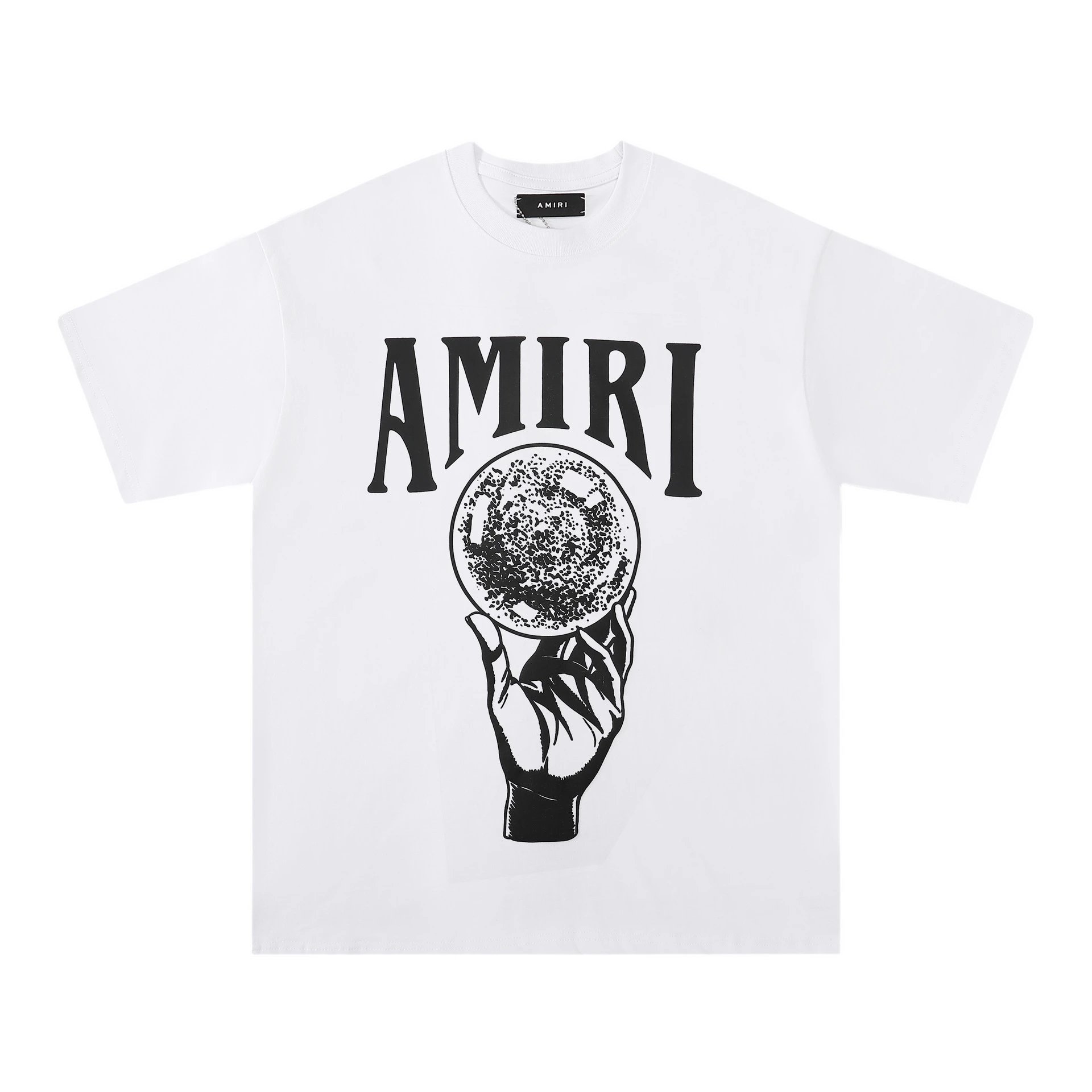 Amiri Paint Splatter Logo Black T-Shirt - 14