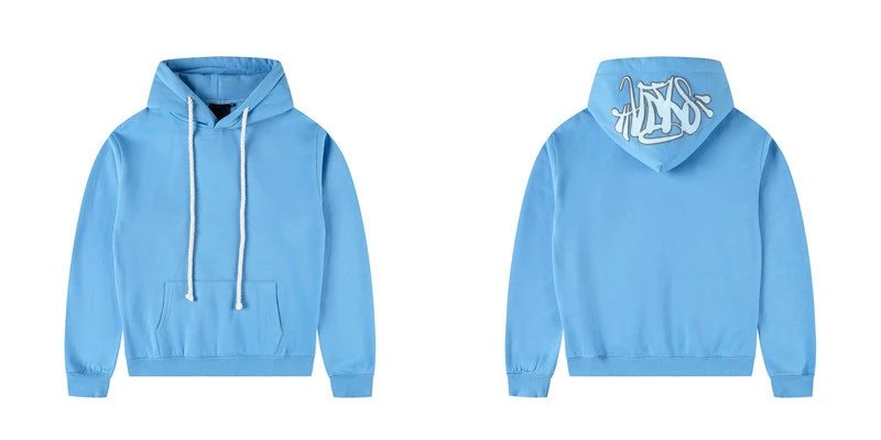Design Graffiti Logo Black Hoodie and Sweatpants Set - 8
