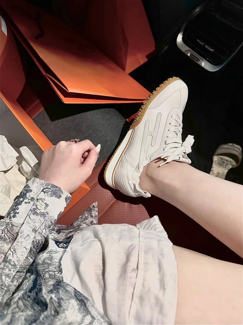 Hogan H-Street Beige Brown Sneakers - 48