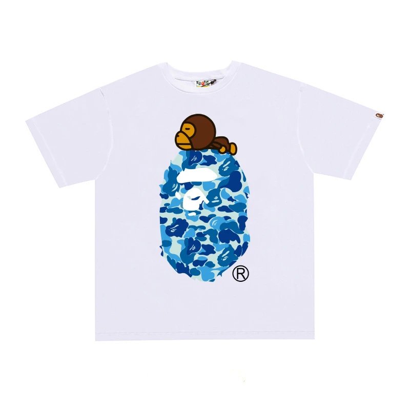 A Bathing Ape Plaid White T-Shirt - 5