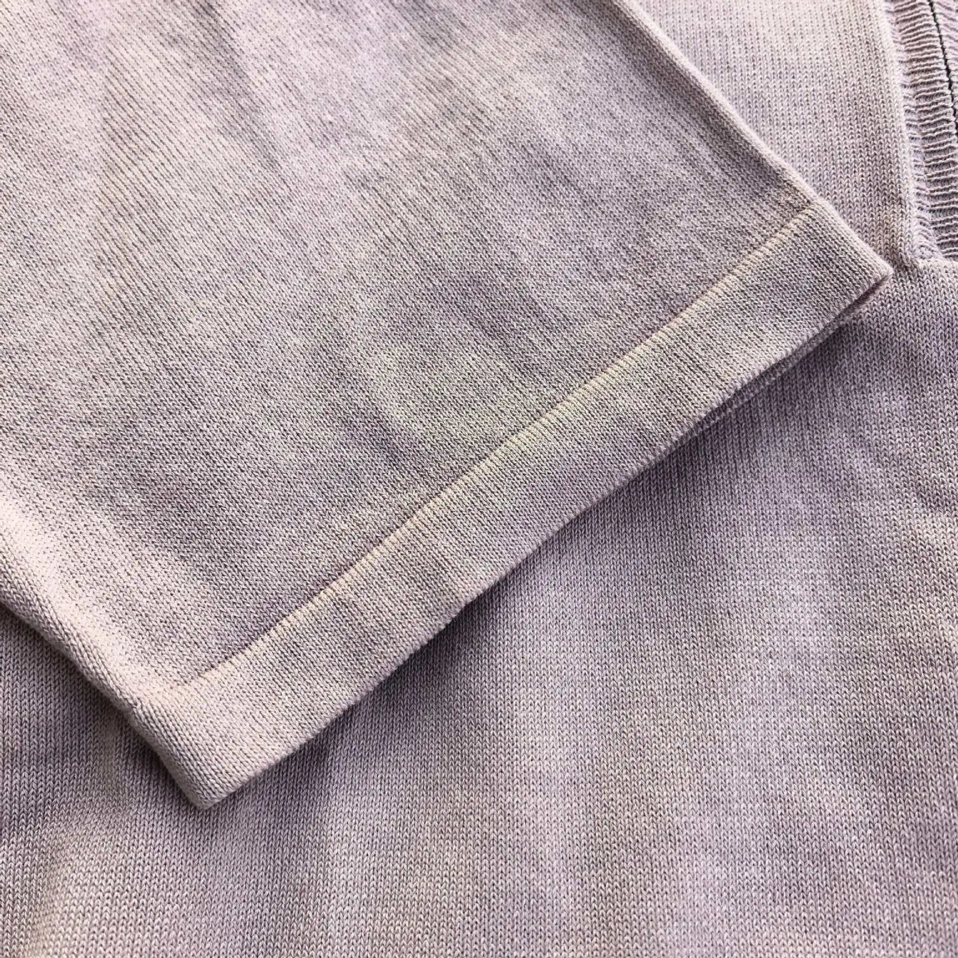 Stone Island Knit Polo Shirt Pale Yellow Tops Polo - 16