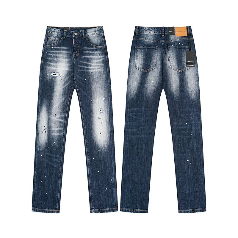 Dsquared2 Distressed Black Paint-Splatter Jeans - 9