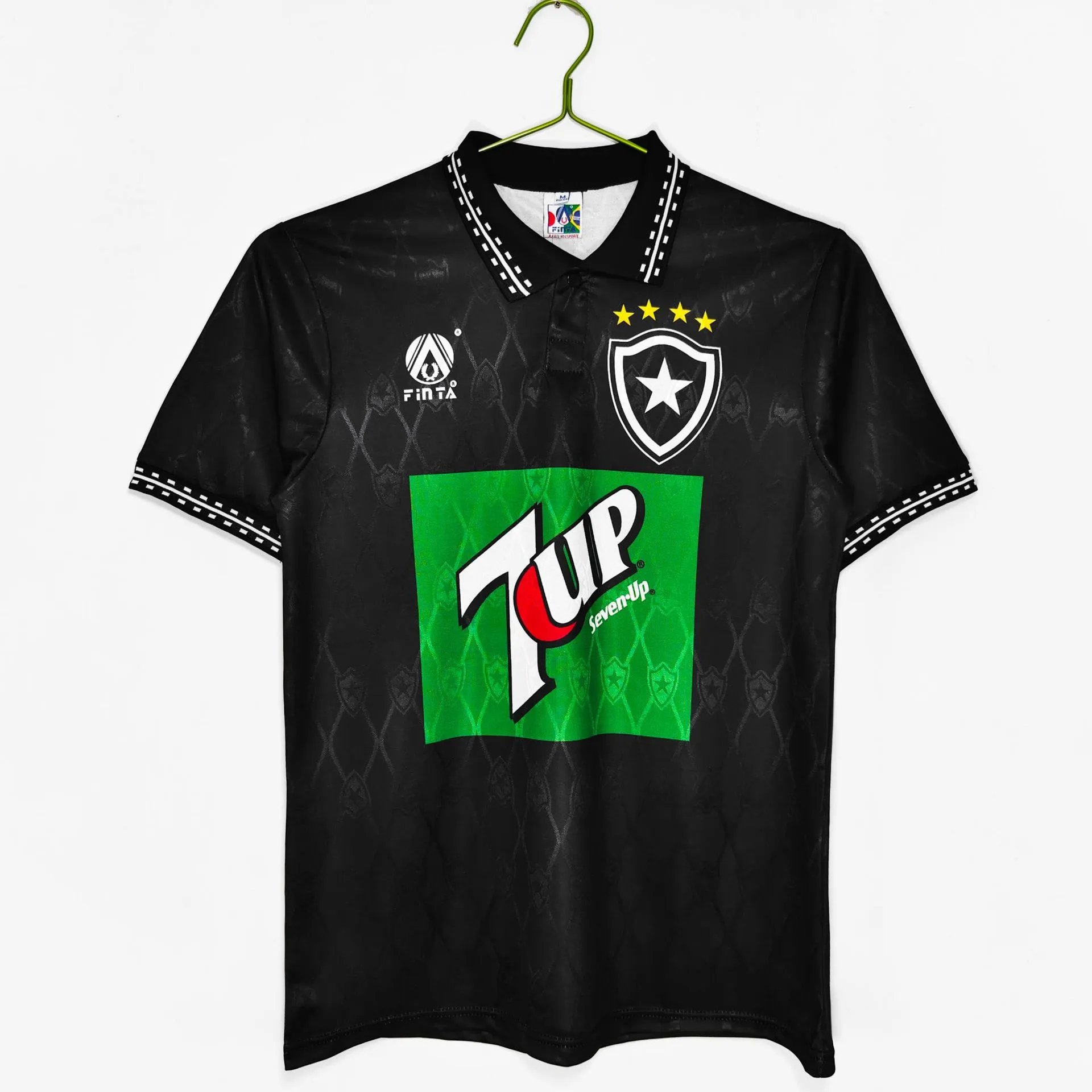 Design Boca Juniors x 7UP x Finta 1990s Away Jersey Black Jersey - 1