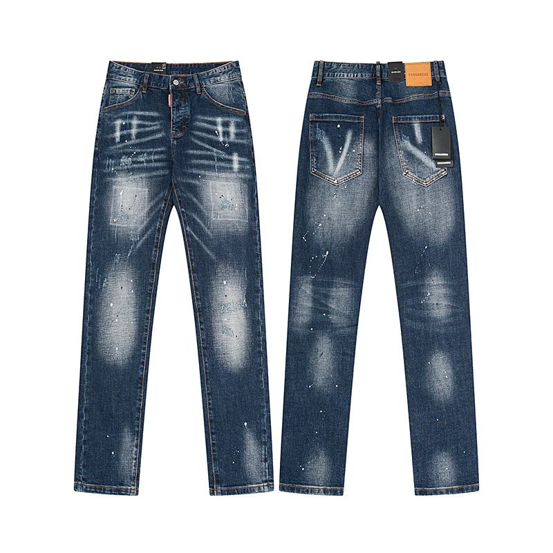 Dsquared2 Distressed Black Paint-Splatter Jeans - 17