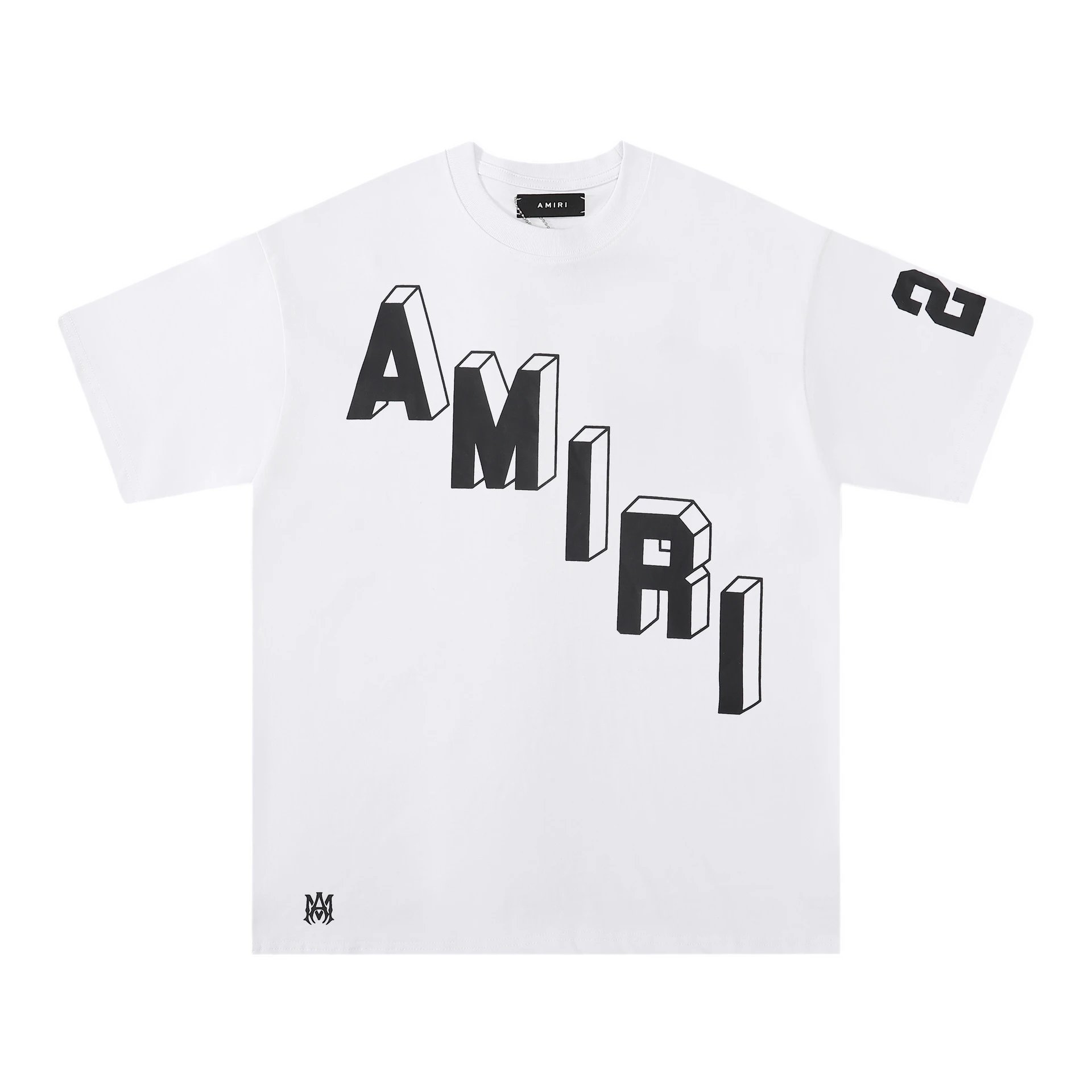 Amiri Paint Splatter Logo Black T-Shirt - 27