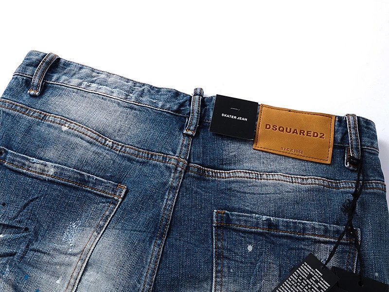 Dsquared2 Distressed Black Paint-Splatter Jeans - 3