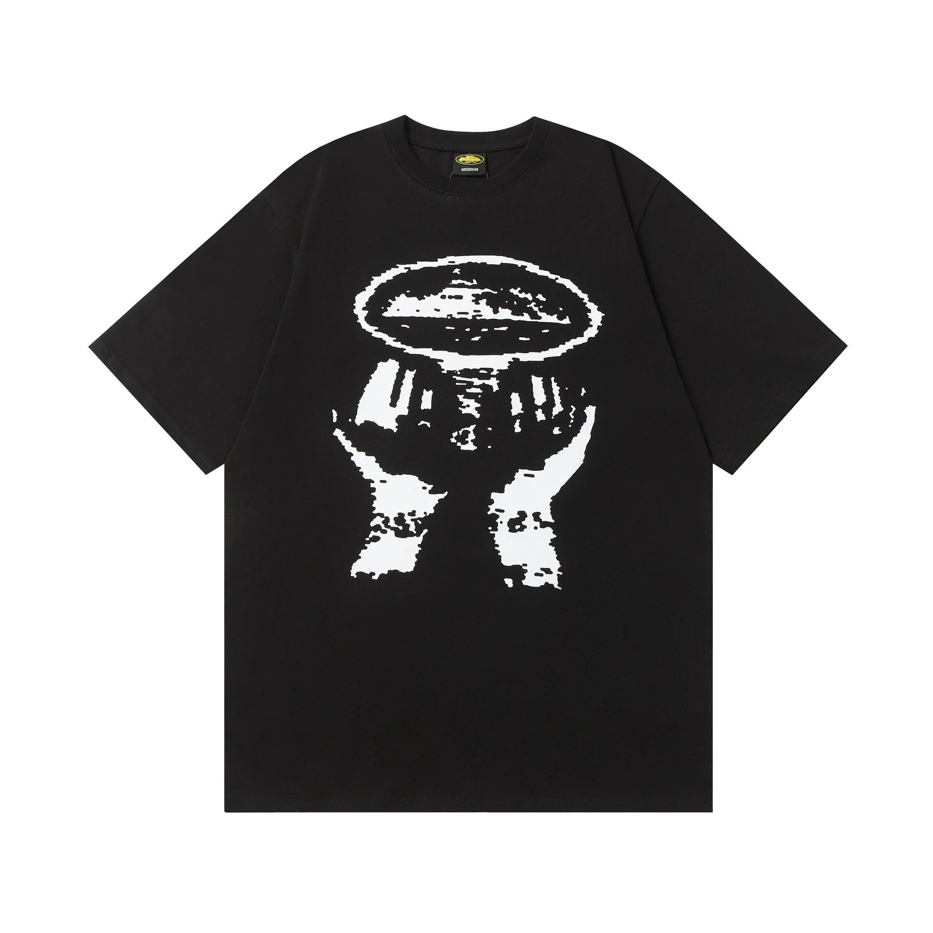 Design Flame Island Graphic T-Shirt White Tops.t Shirts - 4