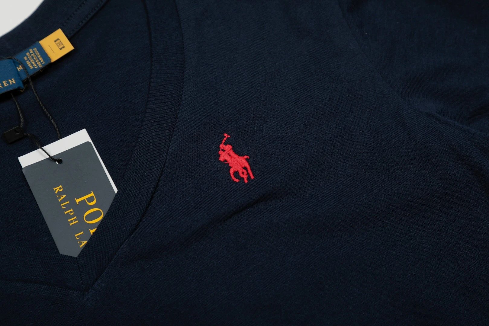 Polo Ralph Lauren V-Neck T-Shirt Black - 7