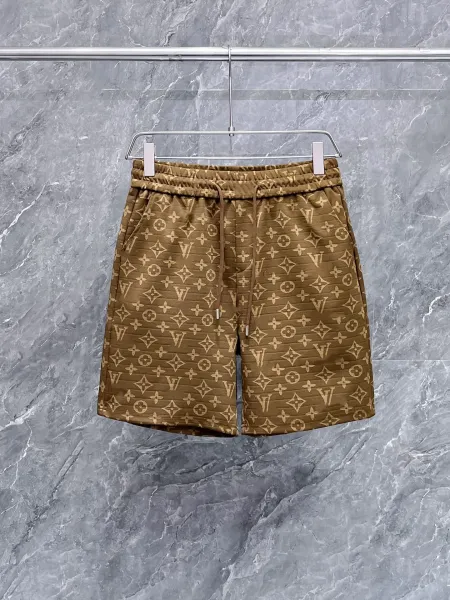 Louis Vuitton Monogram Pleated Shorts Olive - 1