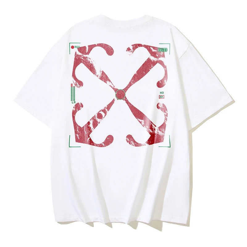 Off-White T-Shirts Short-Sleeve Graphic T-Shirt — 183 white