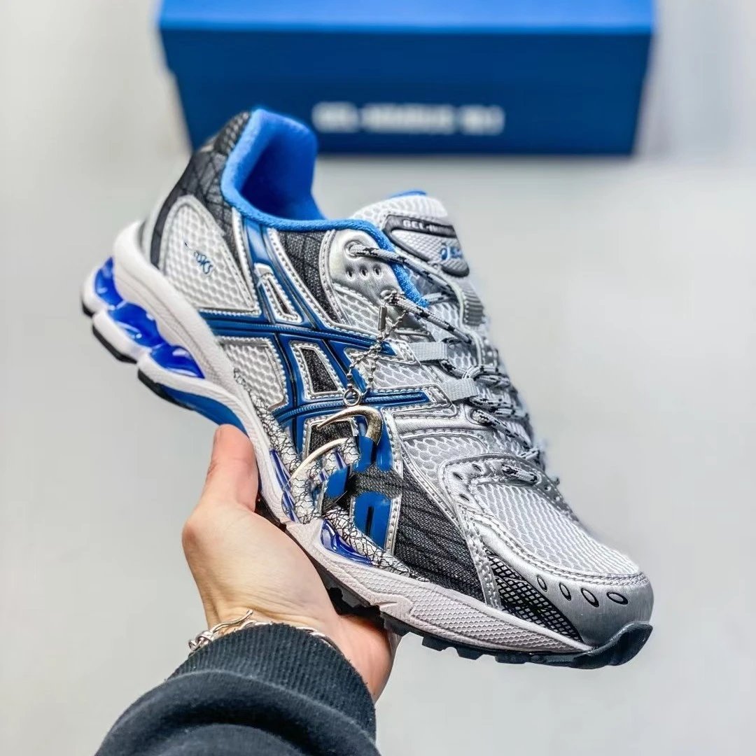 Asics Gel-Kayano 14 Navy Silver Running Shoes - 6