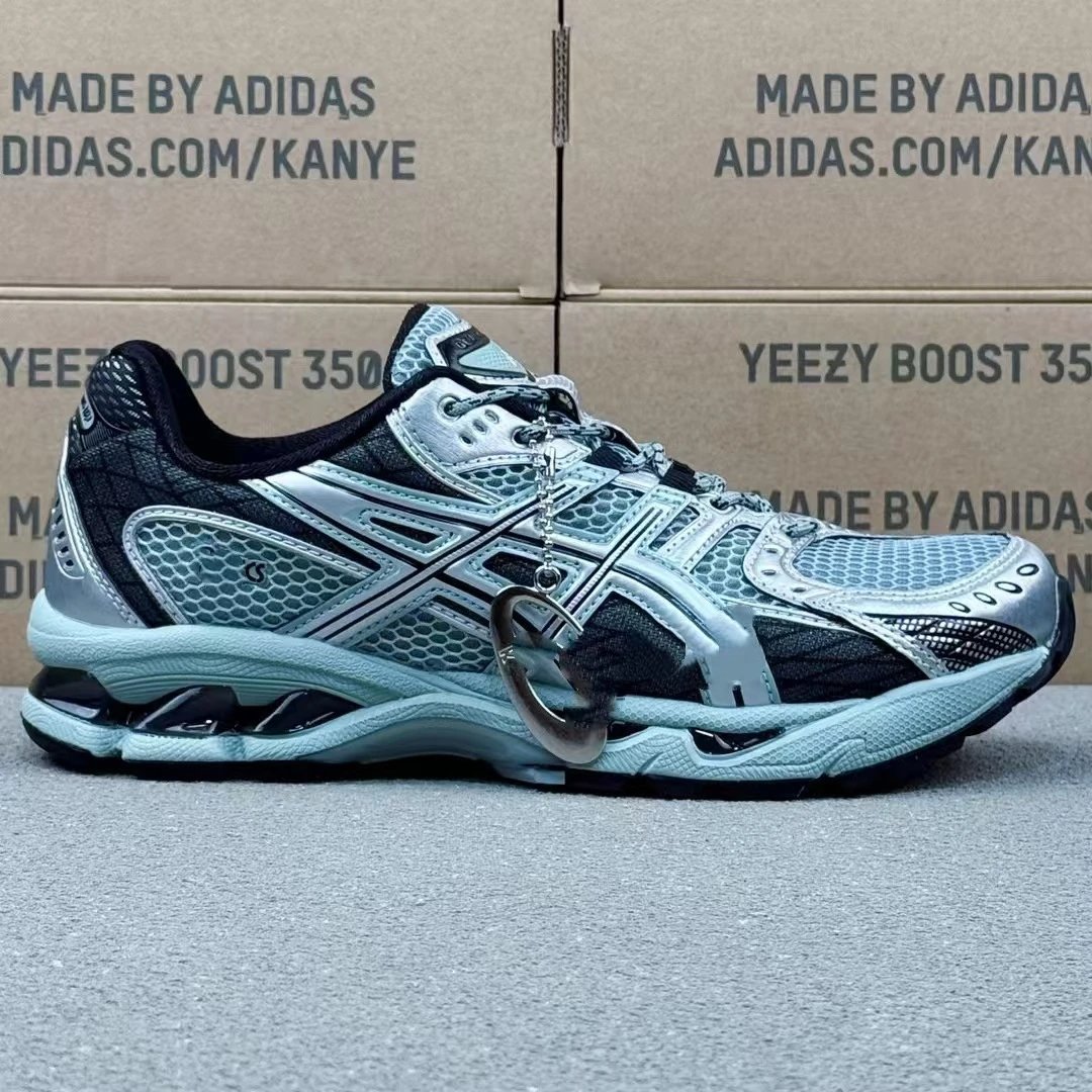 Asics Gel-Kayano 14 Navy Silver Running Shoes - 7