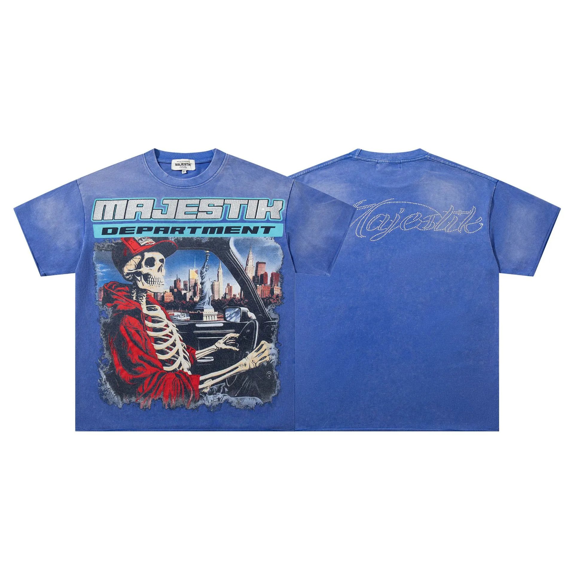 Design Majestik Racing Street Legends Oversized Graphic T-Shirt Black T-Shirts - 16
