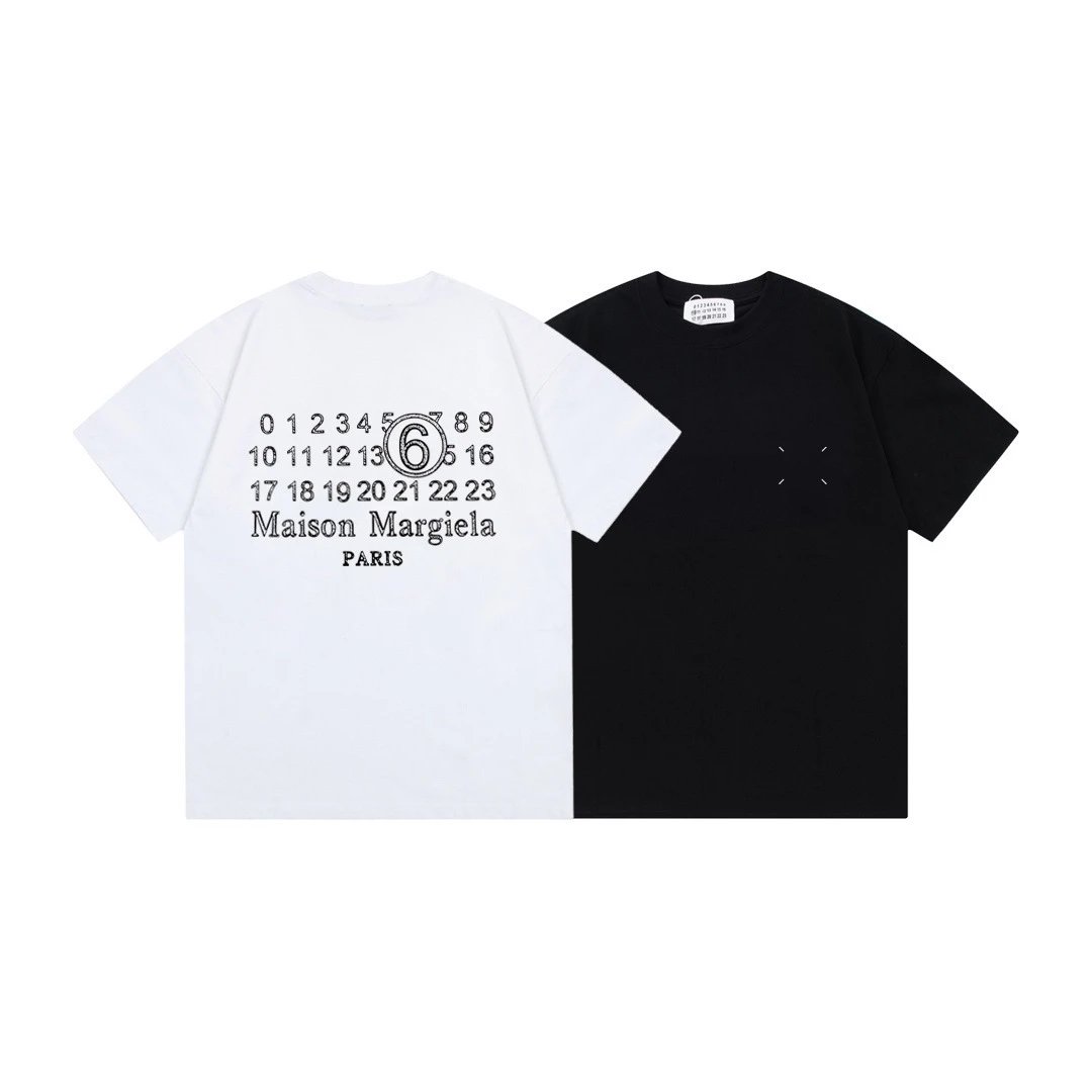 Maison Margiela Tabi Number 6 Washed Black T-Shirt - 18