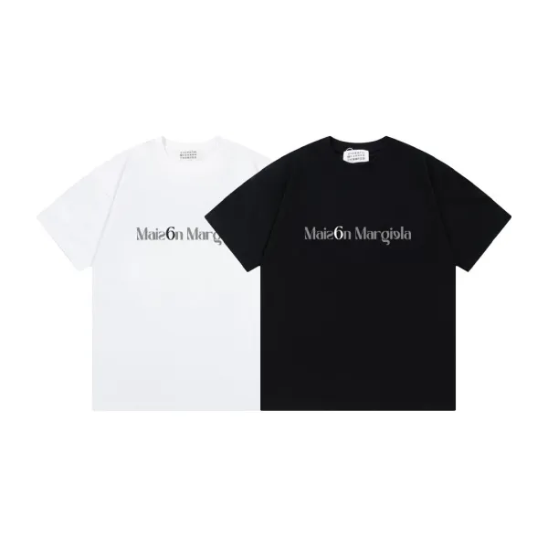Maison Margiela Tabi Number 6 Washed Black T-Shirt - 23