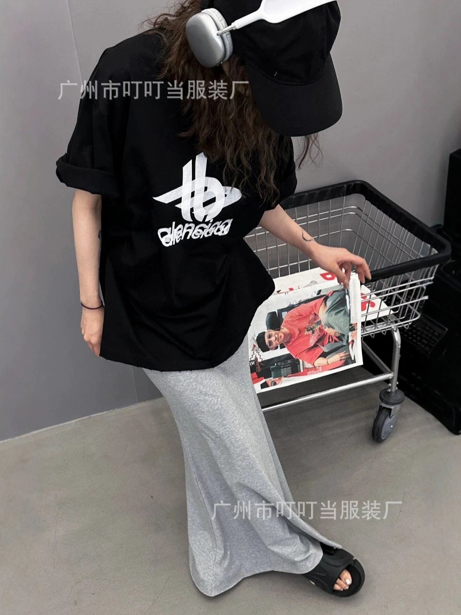Design Blccnigeo Oversized Graphic T-Shirt Dark Gray T-Shirts - 17