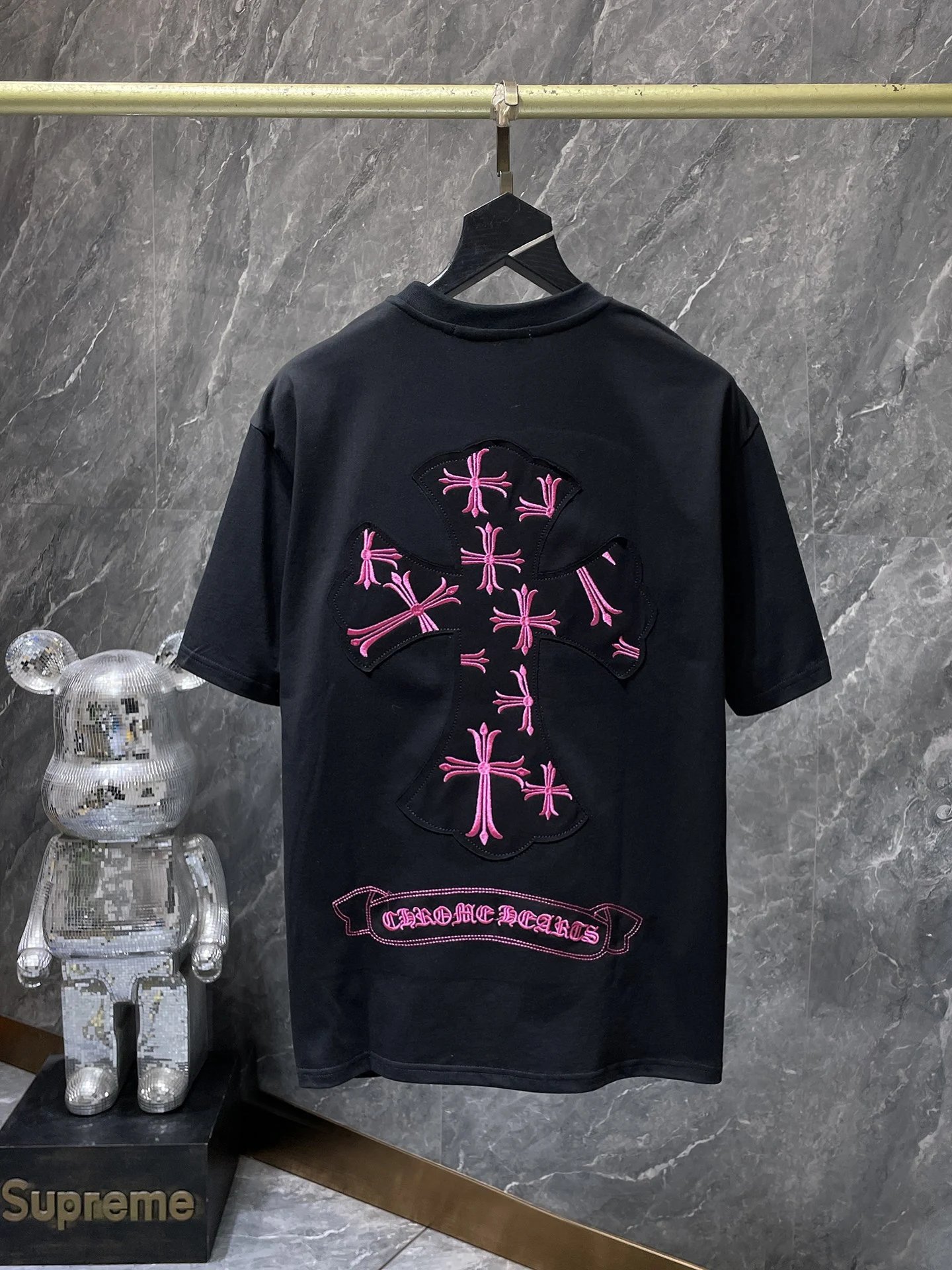 Design St Barth x Unknown Brand Graphic Print Black Oversized T-Shirt T-Shirts - 12