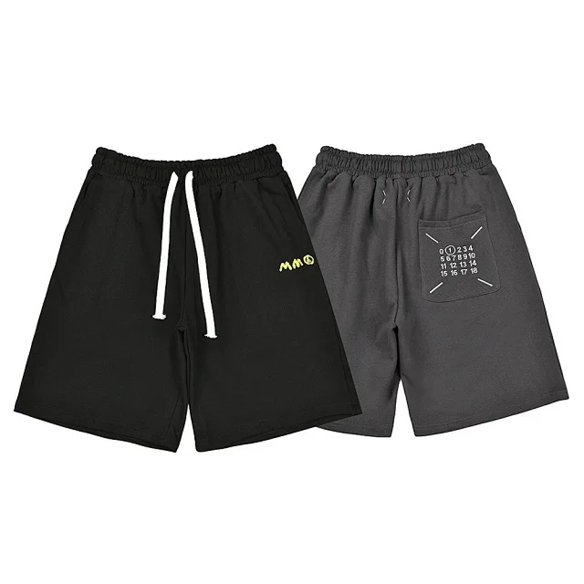 Maison Margiela Shorts Drawstring with numeric graphic print product detail image 5