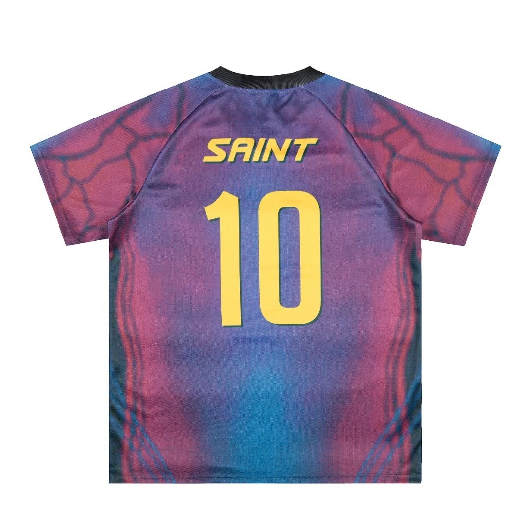 Design Saint FC Yellow Green V-Neck Jersey - 45