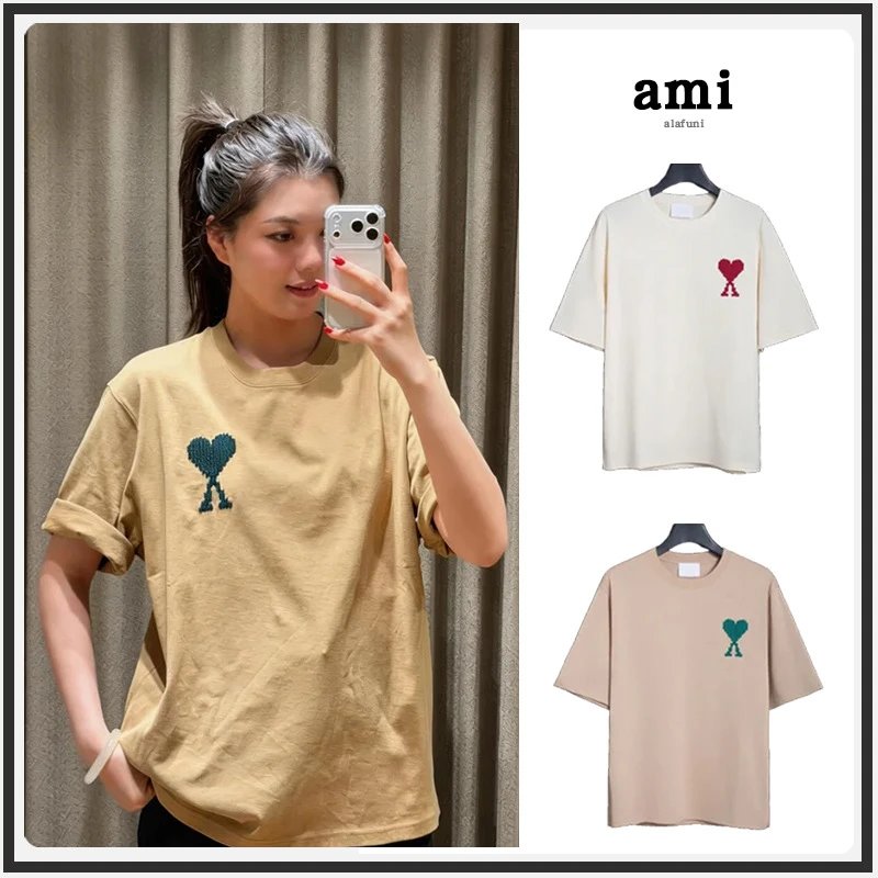 Ami T-Shirt Beige Ca