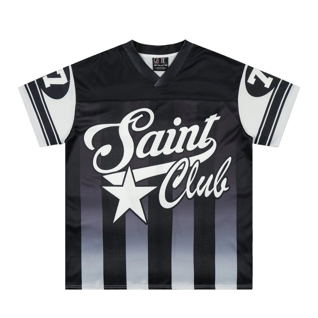 Design Saint FC Yellow Green V-Neck Jersey - 49
