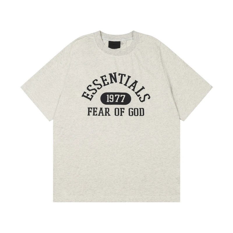 Fear of God Essentials 1977 Arch Logo Black T-Shirt and Shorts Set - 6