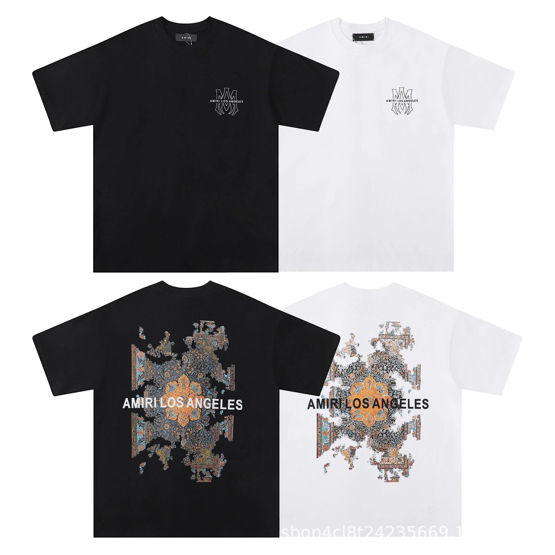 Amiri AMIRI Logo Print Black T-Shirt - 42