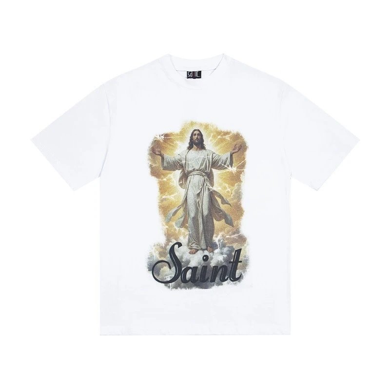 Saint Tears Saint Style Jesus Black T-Shirt - 13