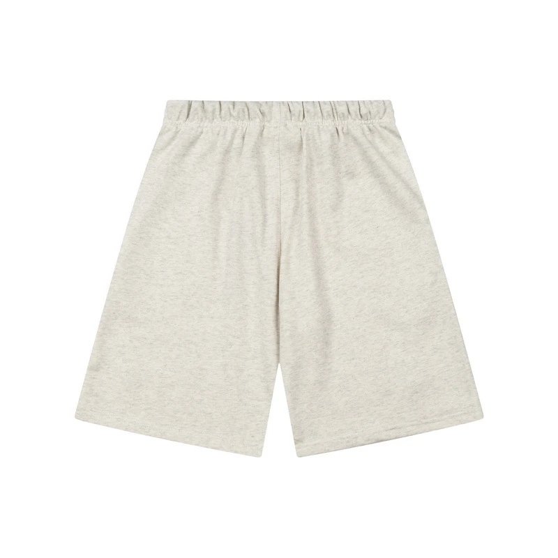 Fear of God Essentials Embossed Logo Heather Gray T-Shirt and Shorts Set - 9