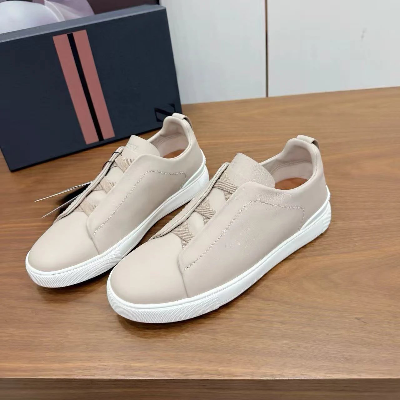 Hogan Interactive Sneakers Black with Tan Accents Casual Shoes - 12