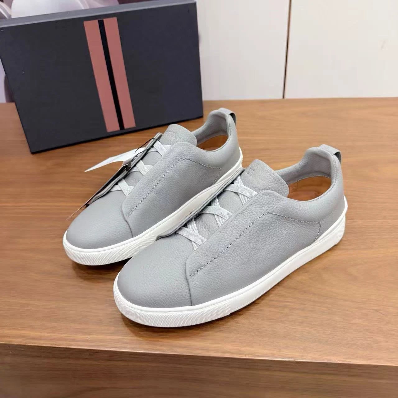 Hogan Interactive Sneakers Black with Tan Accents Casual Shoes - 7