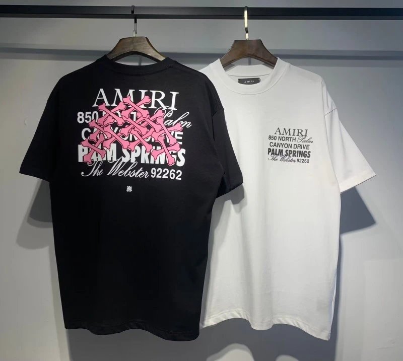 Amiri AMIRI Logo Print Black T-Shirt - 29