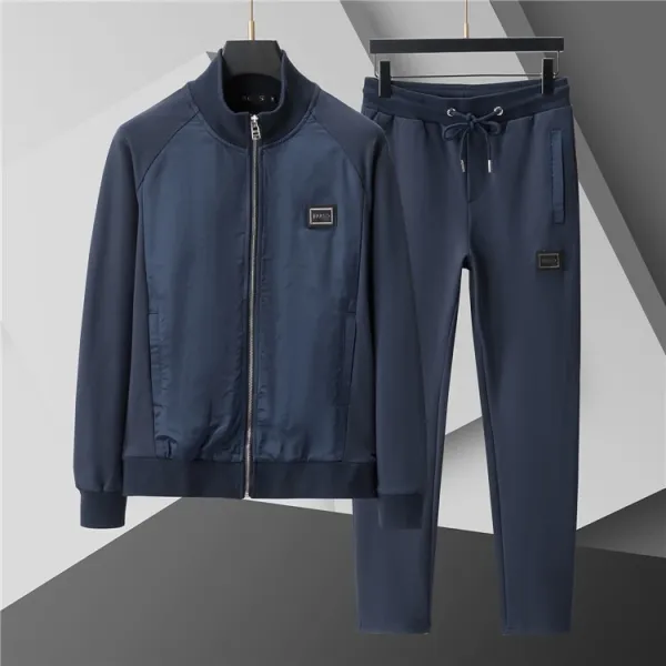 Design Track Suit Navy Blue Casual Set Tracksuit - 1
