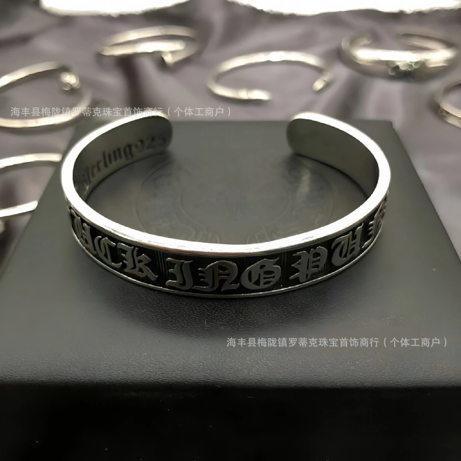 Design Handcrafted Floral Silver Cuff Bracelet Jewelry - 6