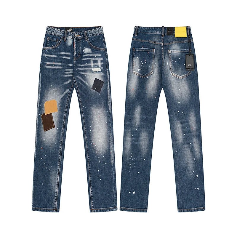 Dsquared2 Distressed Black Paint-Splatter Jeans - 15