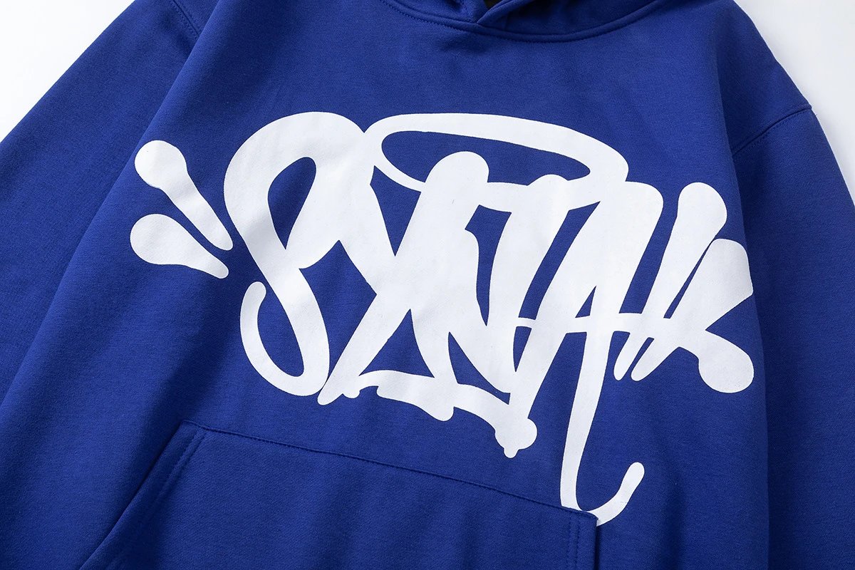 Design Graffiti Logo Black Hoodie and Sweatpants Set - 24