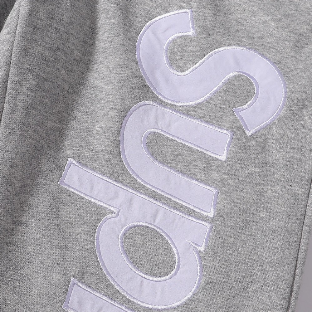 Supreme Logo Print Black Sweatpants - 7