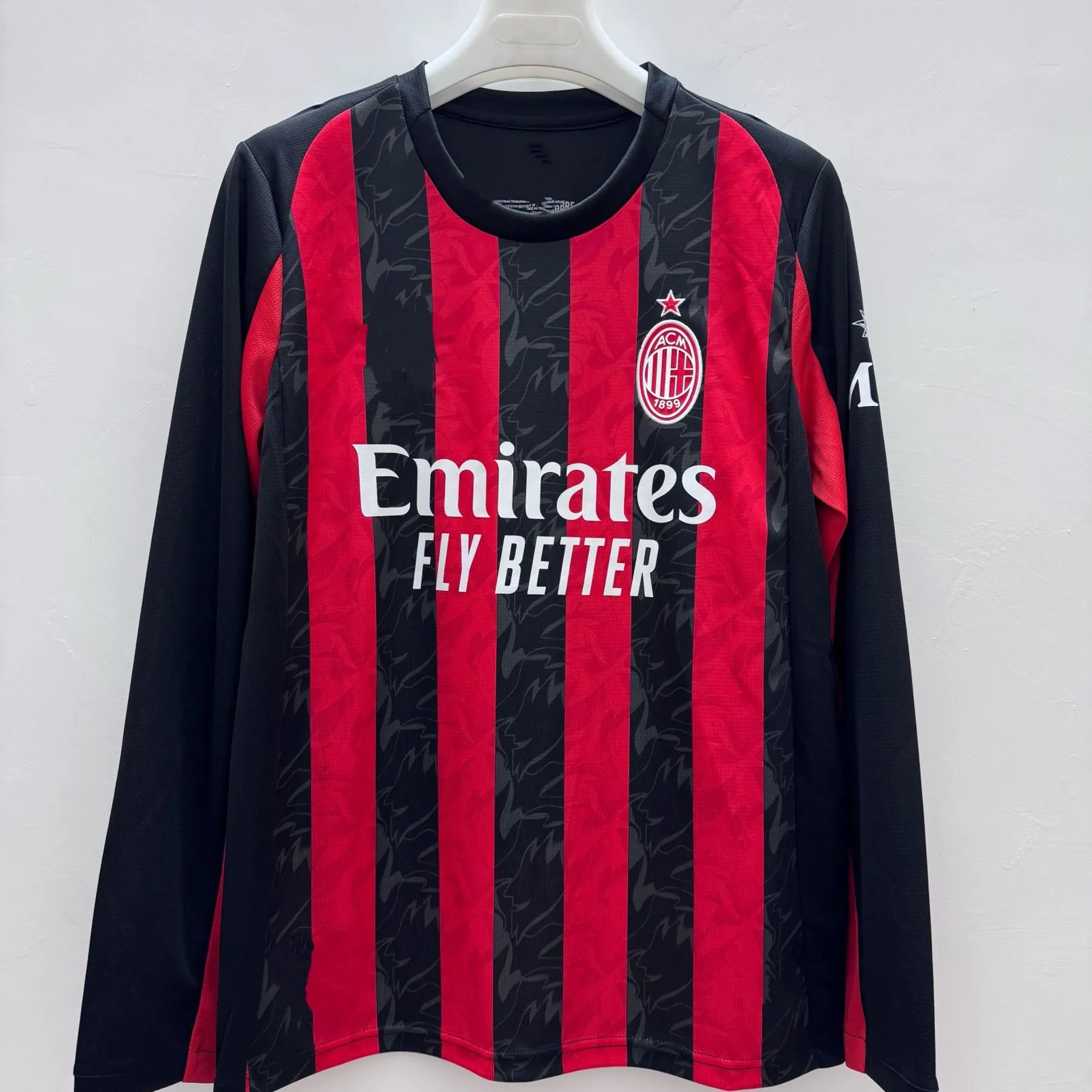 Design Grêmio 2024 Home Long-Sleeve Jersey Blue / Black Striped Jersey - 7