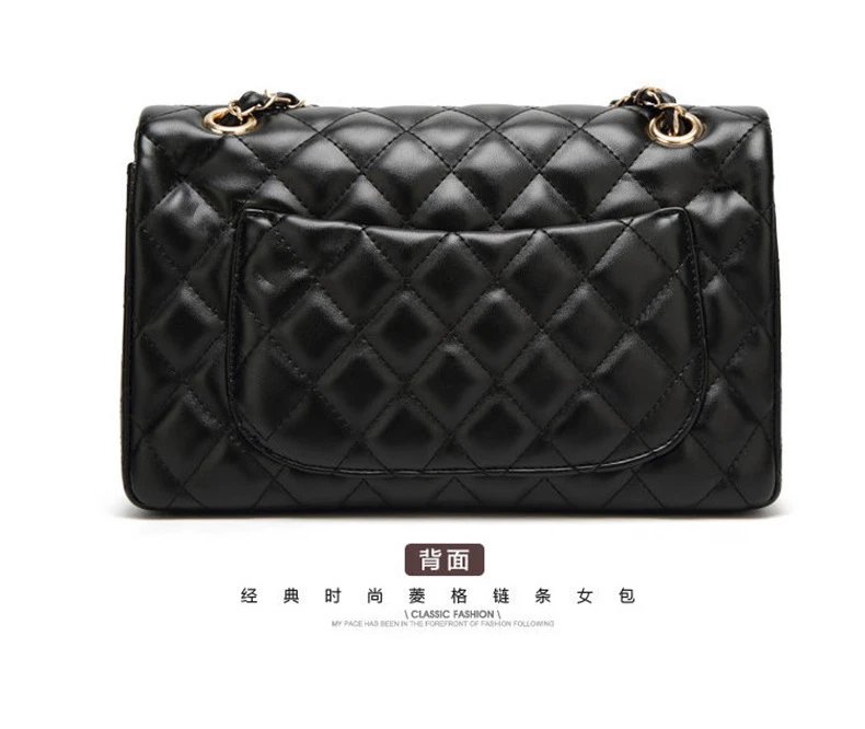 Chanel Classic Flap Bag White Quilted Leather Chain Shoulder Bag - 28
