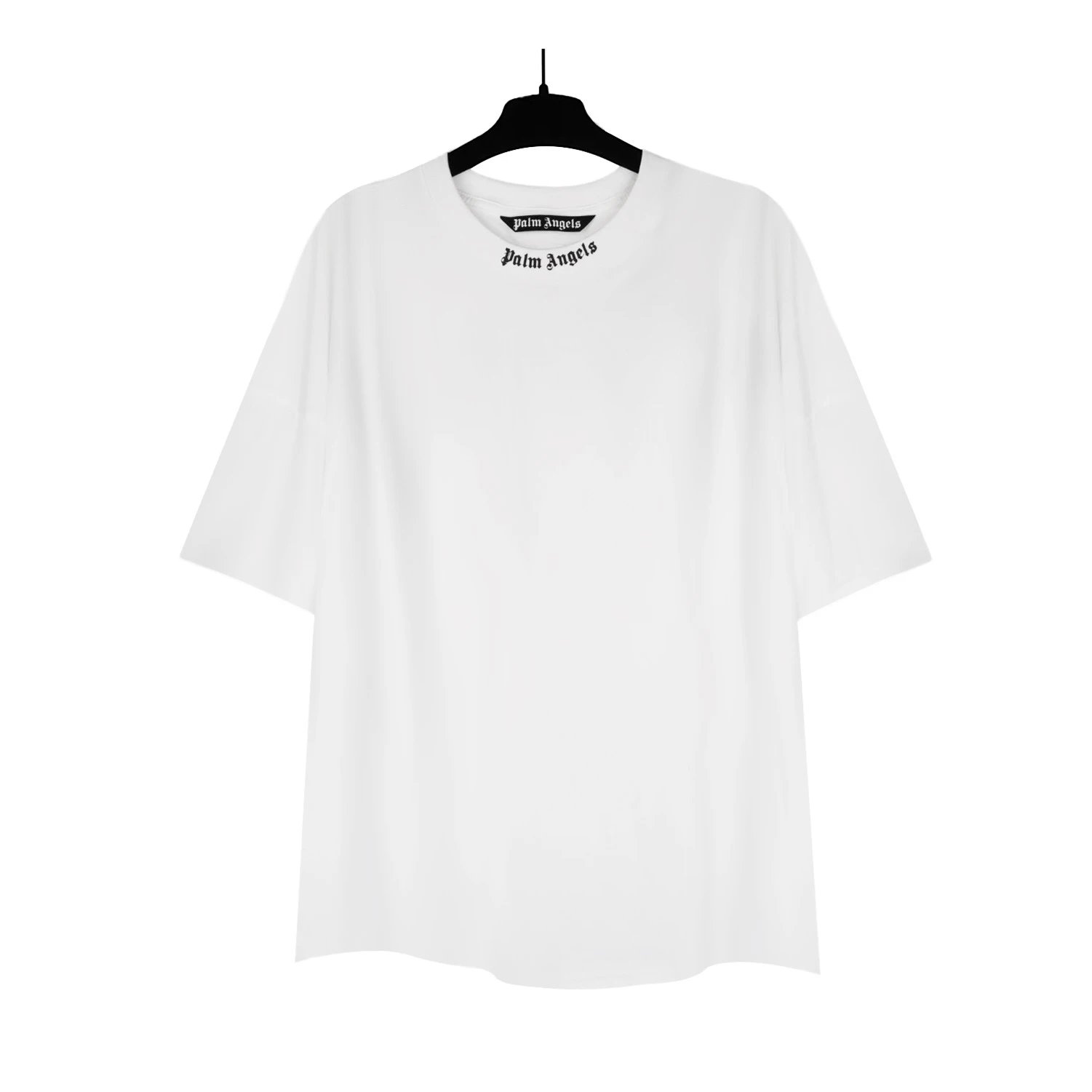 Design Palm Tree Flame Print Oversized T-Shirt White - 18